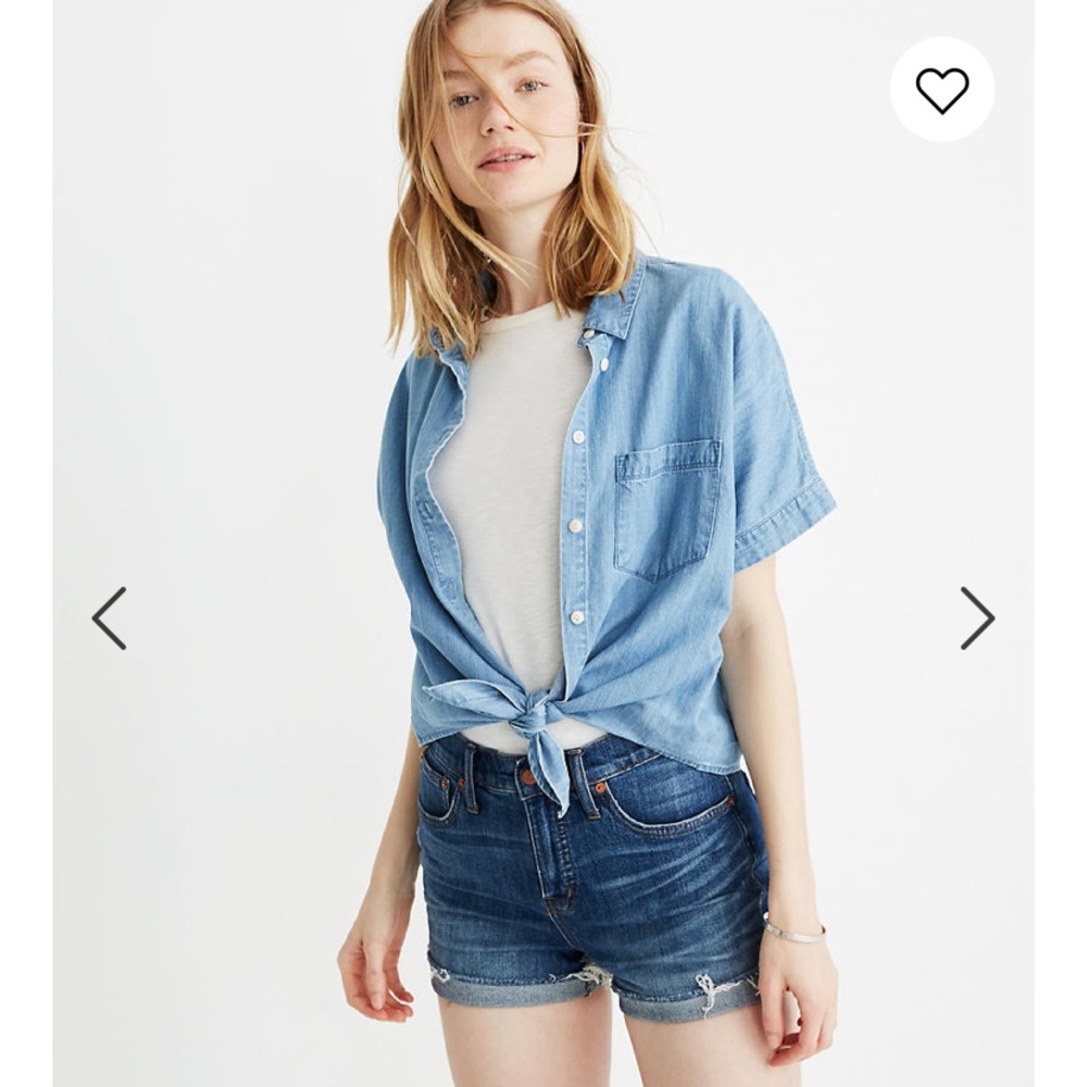 Madewell High Rise Denim Cutoff Short - Glenoaks
